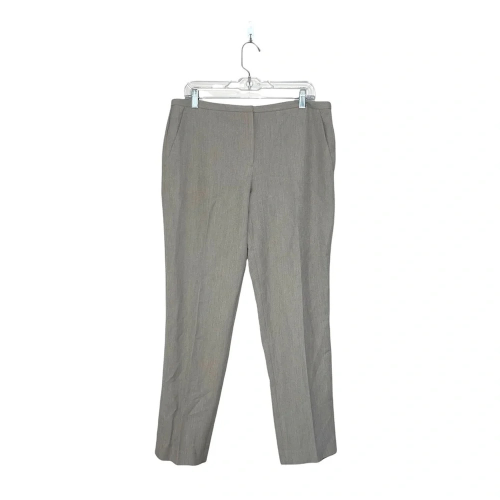 T Tahari NWT Khaki High Rise Relaxed Straight Leg Dress Pants 12 Women’s